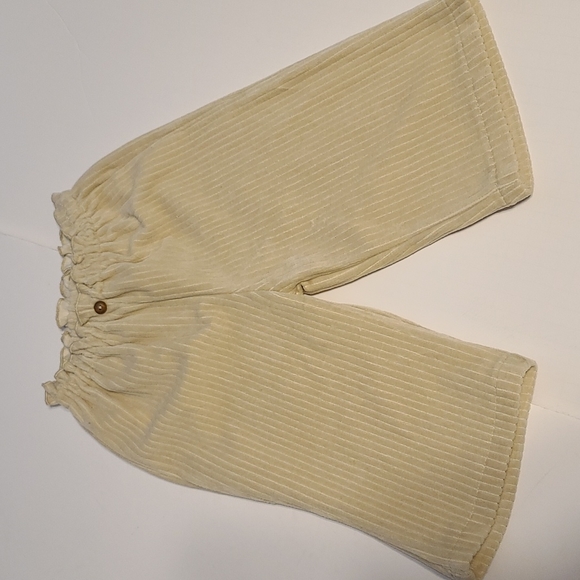 Zara kids paperbag waist ribbed wide leg pants